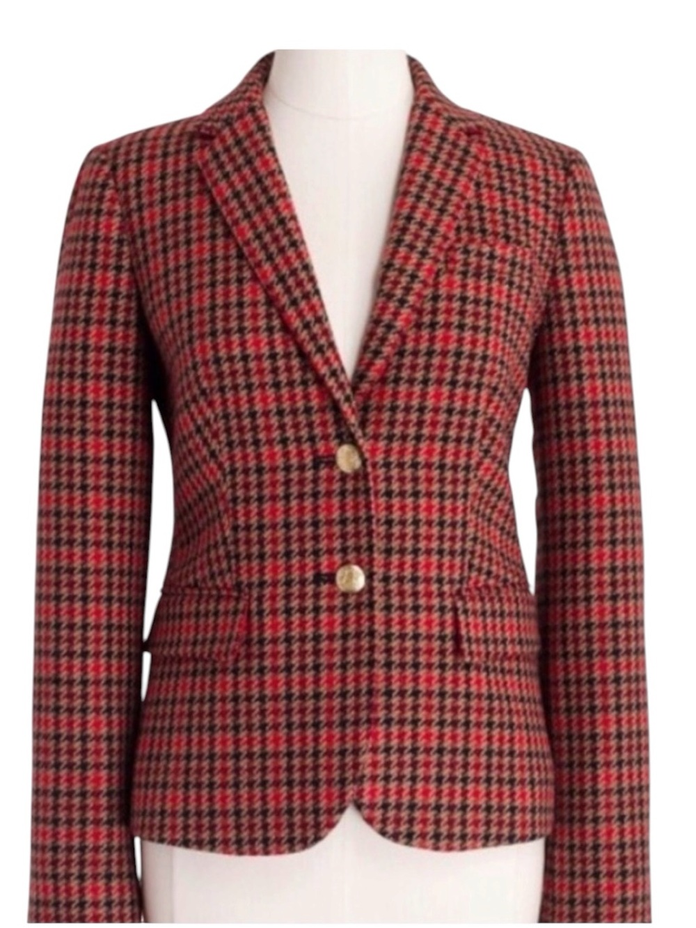 J crew nwt regent schoolboy houndstooth plaid blazer